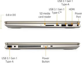 img 1 attached to 💻 HP Pavilion x360 14-inch Touchscreen Laptop - Intel Core i5-10210U - 8GB RAM - 256GB SSD + 16GB Optane Memory - Gold