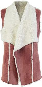 img 2 attached to 🧥 Gafeng Women's Sleeveless Shearling Outerwear Cardigan - Coats, Jackets & Vests