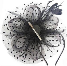 img 2 attached to 👒 Vintage Derby Headband for Women - Fascinator Women's Accessories in Special Occasion Accessories