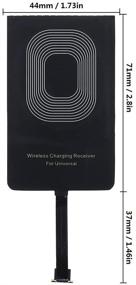 img 1 attached to DiGiYes Universal Ultra Slim Wireless Charger Charging Receiver Module with Micro-USB Interface - 5V 1A for Android Phones