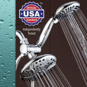 img 2 attached to 🚿 Premium 6-inch Rain Shower Head by AquaDance - High Pressure with 6 Settings for the Ultimate Shower Spa Experience! Officially Independently Tested to Meet Strict US Quality & Performance Standards!