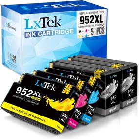 img 4 attached to 🖨️ LxTek Compatible Replacement Ink Cartridge Combo Pack for HP 952 952XL - Ideal for Officejet 8710 8720 7740 8210 8715 7720 8740 8730 8216 8702 Printers (5 Pack)