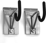 🚲 proslat pvc slatwall super duty/bike hooks – 2-pack, silver (locking) – effortless storage solution! logo