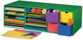 img 2 attached to 📦 Organize and Store Crafts with Classroom Keepers Crafts Keeper - Green, 9-3/8"H x 30"W x 12-1/2"D, 1 Keeper