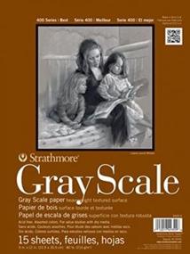 img 2 attached to 🖌️ Optimized for SEO: Strathmore 400 Series Gray Scale Pad with Assorted Tints, 12"x18" Glue Bound, 15 Sheets