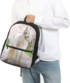 img 3 attached to FeHuew Backpacks Bookbag Children Shoulder