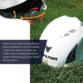 img 1 attached to 🧗 Fusion Climb Meka II Climbing Bungee Zipline Mountain Safety Helmet - White Construction Protection