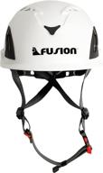 🧗 fusion climb meka ii climbing bungee zipline mountain safety helmet - white construction protection logo