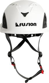 img 4 attached to 🧗 Fusion Climb Meka II Climbing Bungee Zipline Mountain Safety Helmet - White Construction Protection