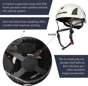 img 2 attached to 🧗 Fusion Climb Meka II Climbing Bungee Zipline Mountain Safety Helmet - White Construction Protection