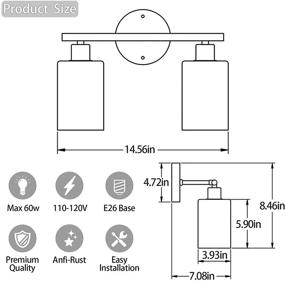 img 3 attached to MRHYSWD Светильники для ванной комнаты Lighting Industrial