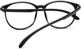 img 2 attached to 👓 Jcerki Oversize Frame Bifocal Reading Glasses +1.00 - Stylish Lightweight Spectacles for Men and Women