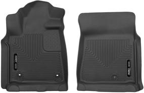 img 4 attached to 🚗 Husky Liners 53711: Превосходные черные передние коврики X-act Contour для Toyota Tundra CrewMax / Double Cab / Standard Cab 2012-2019