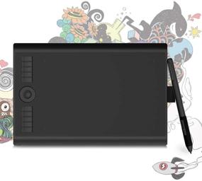 img 4 attached to 🖌️ GAOMON M10K PRO: Advanced 10 x 6.25 Inches Digital Graphic Drawing Tablet with Tilt & Radial Support, 10 Shortcut Keys - Works on Android OS & PC