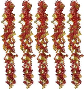 img 4 attached to EZDAILYY 6.6Ft/5 Strip Party Streamers - Party Hanging Decor for Wedding, Birthday, and Christmas - Party Supplies and Decorations