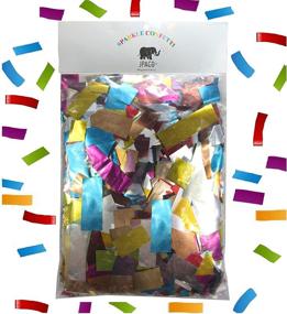 img 4 attached to 🎉 LARGE Metallic Confetti – Jumbo Mylar Rainbow Foil Confetti Bag (300g, Over 7,500 Pieces) by JPACO – Ideal for New Year's, Surprise Parties, Birthdays, Photoshoots, Engagements & Weddings