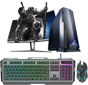img 3 attached to 🎮 Gaming Keyboard and Mouse Combo with Color Changing Backlit, USB PC Gaming Mouse and Keyboard Set for Xbox PS4 Prime Gamer, RGB Waterproof Keyboard