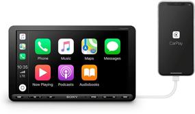 img 1 attached to 🚗 Sony XAV-AX8000 1DIN Chassis 8.95-Inch Floating LCD Screen Media Receiver with Apple Car Play, Android Auto, and Bluetooth