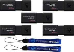 img 2 attached to 🔑 5 пакетов 32 ГБ Kingston Digital Data Traveler DT100 G3 32 ГБ USB флэш-накопитель высокой скорости (DT100G3) с 2-мя Lanyards Everything but Stromboli.