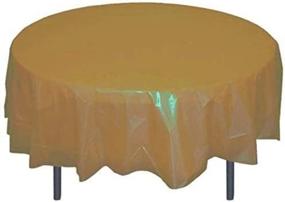 img 1 attached to Convenient and Eco-Friendly Mountclear Disposable Reusable Tablecloths for Stylish Decorations