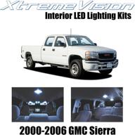 xtremevision interior led for gmc sierra 2000-2006 (16 pieces) cool white interior led kit installation tool logo