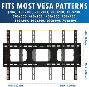 img 1 attached to 📺 Mount-It! Tilting TV Wall Mount Bracket - Samsung Sony Vizio LG Panasonic TCL Element - 32-65 Inch TVs - VESA Compatible - Premium Tilt - 175 Lbs Capacity