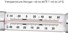 img 1 attached to Optimized 6 Pack Fridge Refrigerator Freezer Thermometer