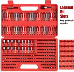 img 3 attached to 🔧 Enhance Your Toolbox with the ARUCMIN 214-Piece Screwdriver Bit Set: Trustworthy S2 Steel Drill bit set Power Bit Set with Security Bits