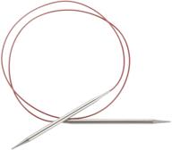 🧶 chiaogoo 7040-6 40-inch red lace stainless steel circular knitting needles, 6/4mm - versatile needles for smooth and precise knitting projects logo