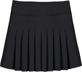 img 4 attached to Revitalize Your Running Routine: Discover the Hopeac Waisted Athletic Pleated Running Girls' Clothing!