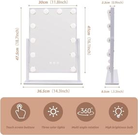 img 2 attached to Lighted Hollywood Control Dimmable 360°Rotation