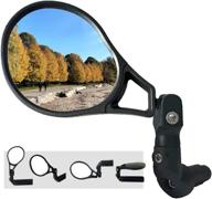 🚲 hafny e13 bar end e-bike mirror - large hd glass surface, safe blast-resistant cycling mirror logo