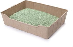 img 2 attached to 🐈 Bundle of 4 ZenKitty Biodegradable Litter Boxes, Natural