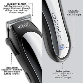 img 3 attached to Wahl Clipper Lithium Ion Combo Kit: Cordless Haircutting & Trimming - Razor for Heads, Beards & Body Grooming - Model 79600-2101