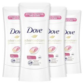 img 4 attached to 🌹 Dove Antiperspirant Deodorant Stick: 48-Hour Protection for Soft and Comfortable Underarms - Rose Petals, 4-Count, 2.6oz