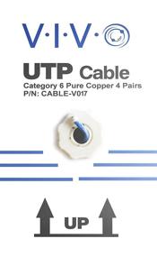 img 1 attached to 🔵 VIVO Синий кабель Ethernet Cat6 оптом 500 футов - Медный, 23 AWG, UTP коробка-барабан, Провод Cat-6 для внутренней сетевой установки - КАБЕЛЬ-V017