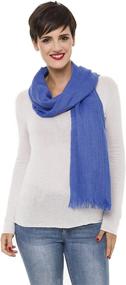 img 2 attached to 🧣 Women's Fashion Scarves: Lightweight Solid Color Wrap Shawls for Fall and Winter Seasons