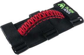 img 3 attached to 🚀 Alien Sunshade Red Jeep Wrangler Grab Handles - Premium Paracord Straps & Grip Handle, Easy Installation on JT JL JLU JK JKU TJ YJ LJ Roll Bars (2 Pack)