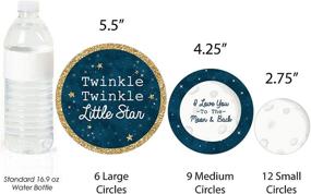 img 2 attached to 🌟 Twinkle Twinkle Little Star - Giant Circle Confetti - 27 Count - Perfect for Baby Showers, Birthdays, and Party Decorations - Large Confetti by Big Dot of Happiness