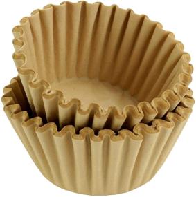 img 2 attached to Natural Unbleached 8-12 Cup Basket Coffee Filters - Pack of 500