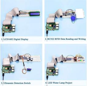 img 2 attached to WayinTop Raspberry Pi 4 B 3 B+ Ultimate Starter Kit - Полный обучающий набор с подробной электронной книгой, поддержка языков С, Python, Java, включает 300 компонентов, изучайте электронику и программирование.