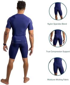 img 1 attached to 🩲 CompressionZ Performance Series Men's Sports Compression Shorts