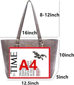 img 3 attached to Qiyuer Ladies Handbag Fashion Satchel