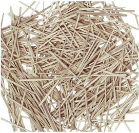 img 1 attached to 🪥 Flat Wood Toothpicks by Chenille Kraft - CKC369001