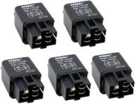 esupport 12v 40a car automotive van boat truck 4 pins 🚗 spst alarm relay air heavy pack of 5: optimize power control and security logo