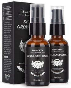 img 4 attached to 🌱 Maximize Beard Growth: Beard Growth Oil Kit with Castor Oil Serum for Fuller, Thicker, Stronger Facial Hair Growth – 2 Pack