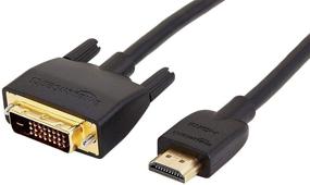 img 4 attached to 🔌 Amazon Basics HDMI to DVI Adapter Cable – 6ft, 1-Pack (Black) – Enhance Your Video Connectivity