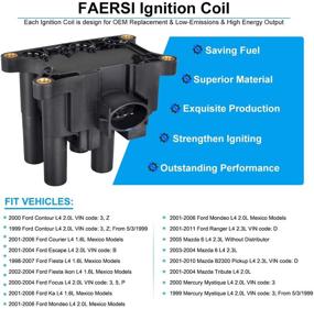 img 3 attached to 🔥 FAERSI Ignition Coil Replacement: Ford Ranger, Contour, Escape, Focus, Mazda 6, B2300, Tribute, Mercury Mystique - DG506, FD497, DG536, DG474