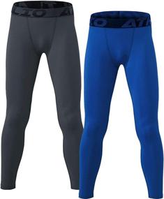img 4 attached to 🩳 ATHLIO Compression Shorts: Premium Active Baselayer for Boys' Clothing