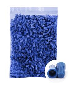 img 4 attached to 1000-Count Pack of Blue Wire Nuts by Riseuvo